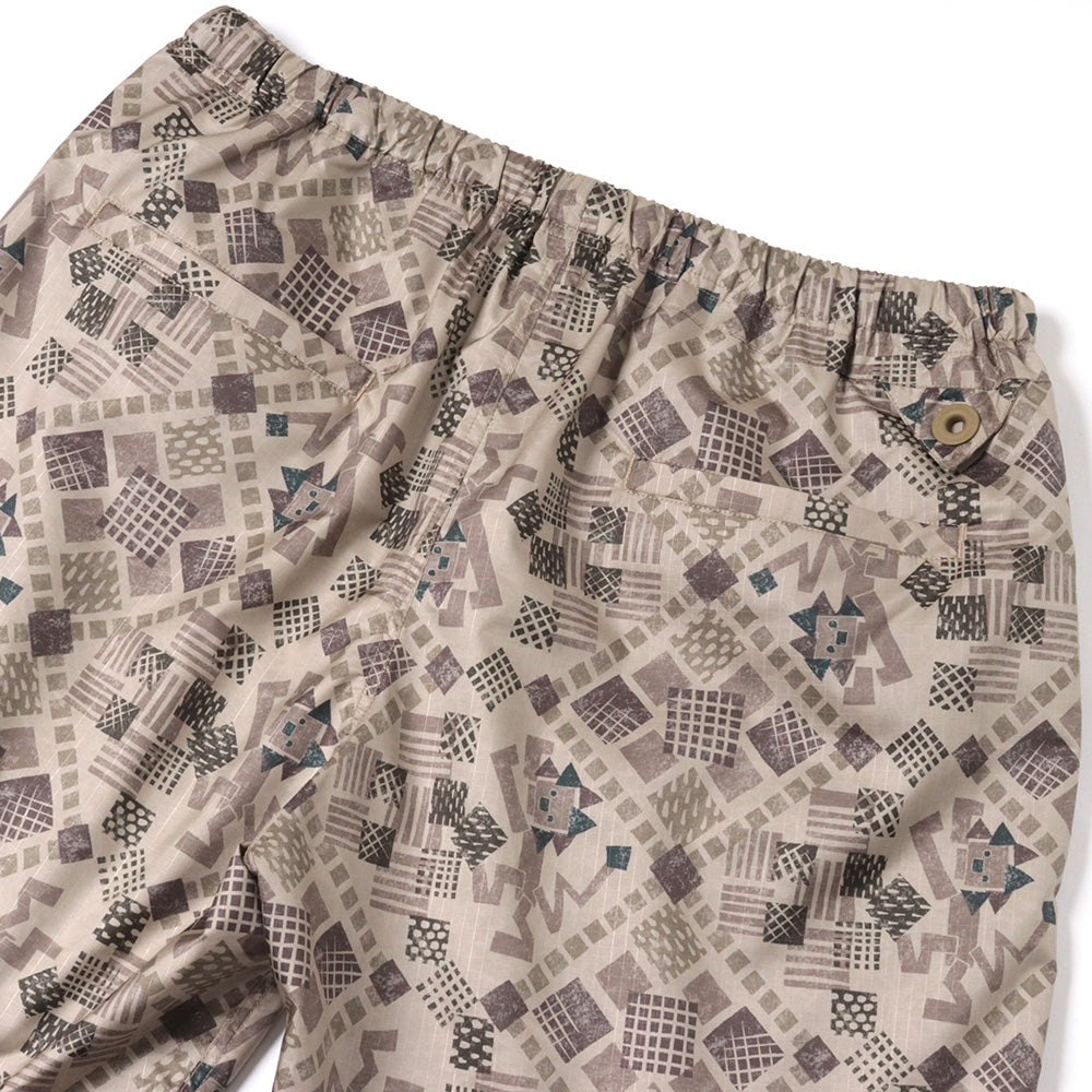 LION PATTERN RIPSTOP SWIM SHORTS