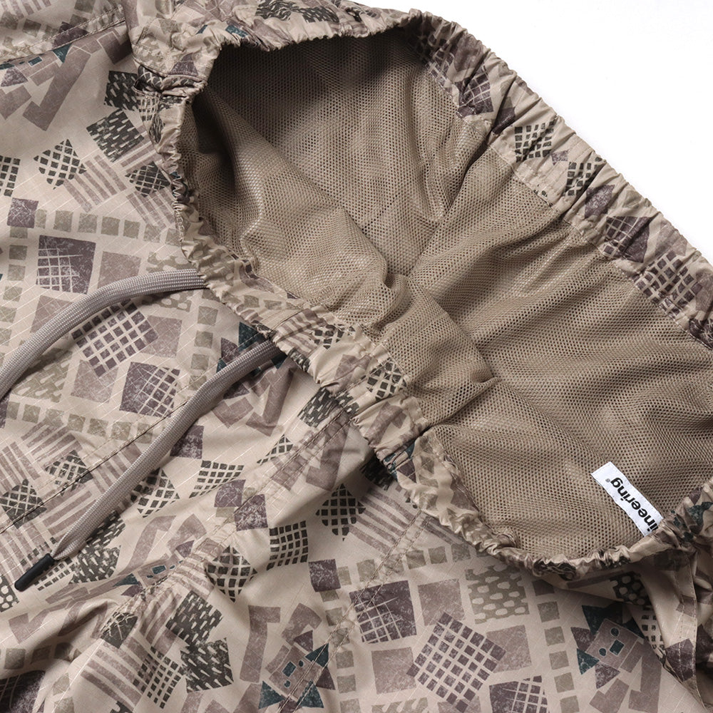 LION PATTERN RIPSTOP SWIM SHORTS