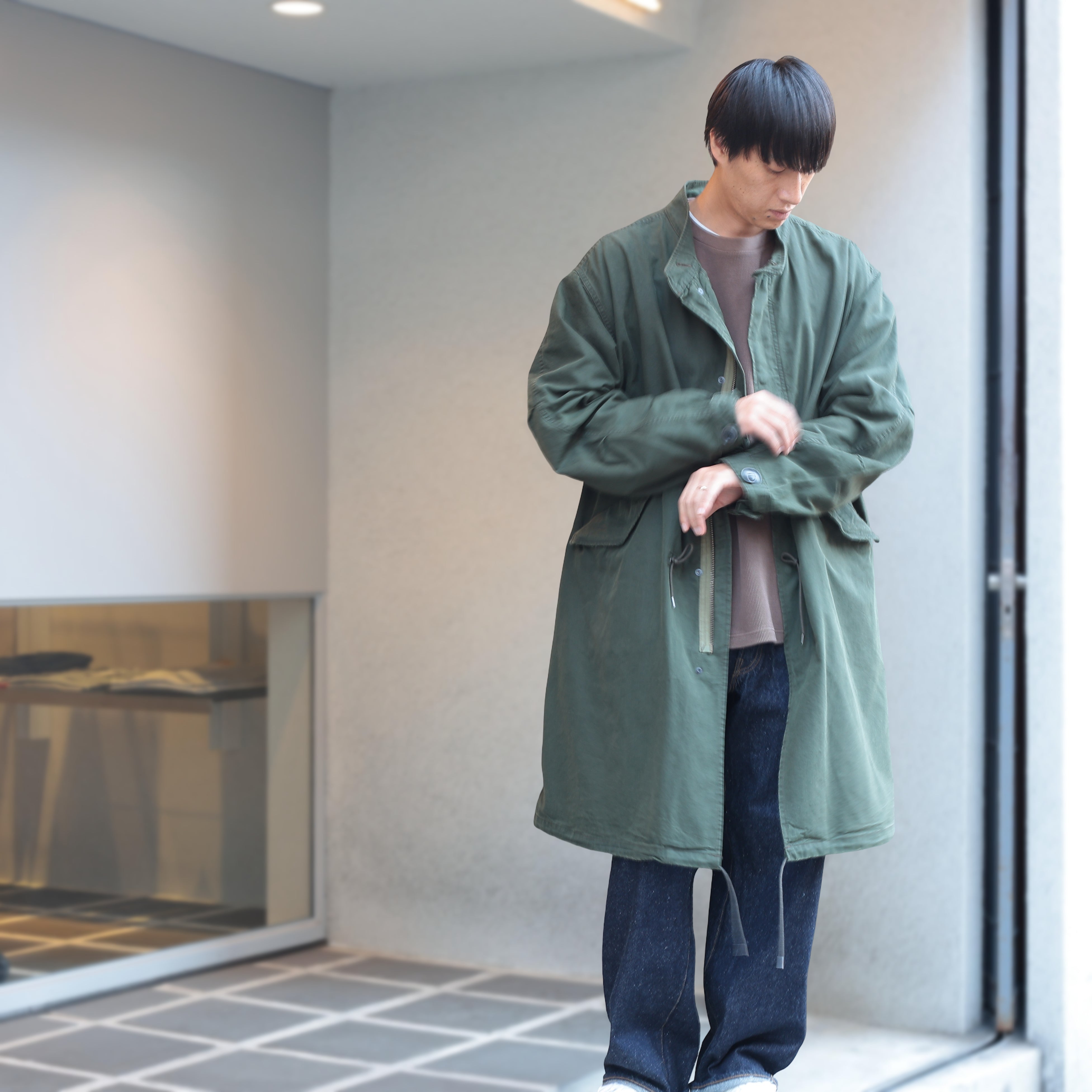 A.PRESSE (ア プレッセ) Vintage Washed Wool M-65 Field Parka 26AAP