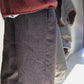 Wool Herringbone Easy Trousers
