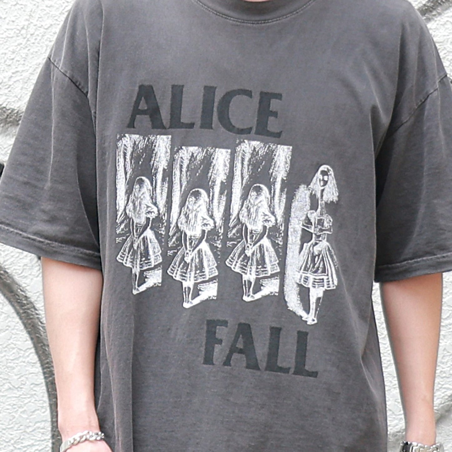 OVERSIZED GARMENT DYE T-SHIRT(ALICE)