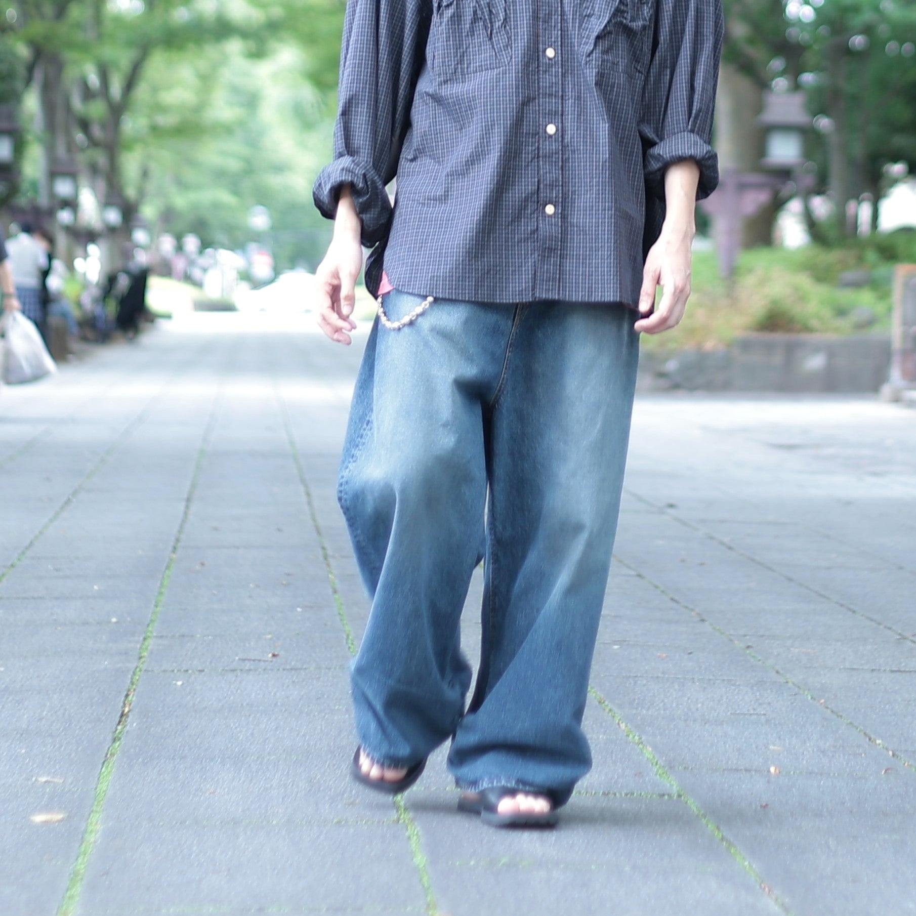 と*と様 FRESH MAN DENIM WIDE PANTS by EDWIN refomed × EDWIN FRESH MAN DENIM WIDE PANTS by EDWIN USED (REPT