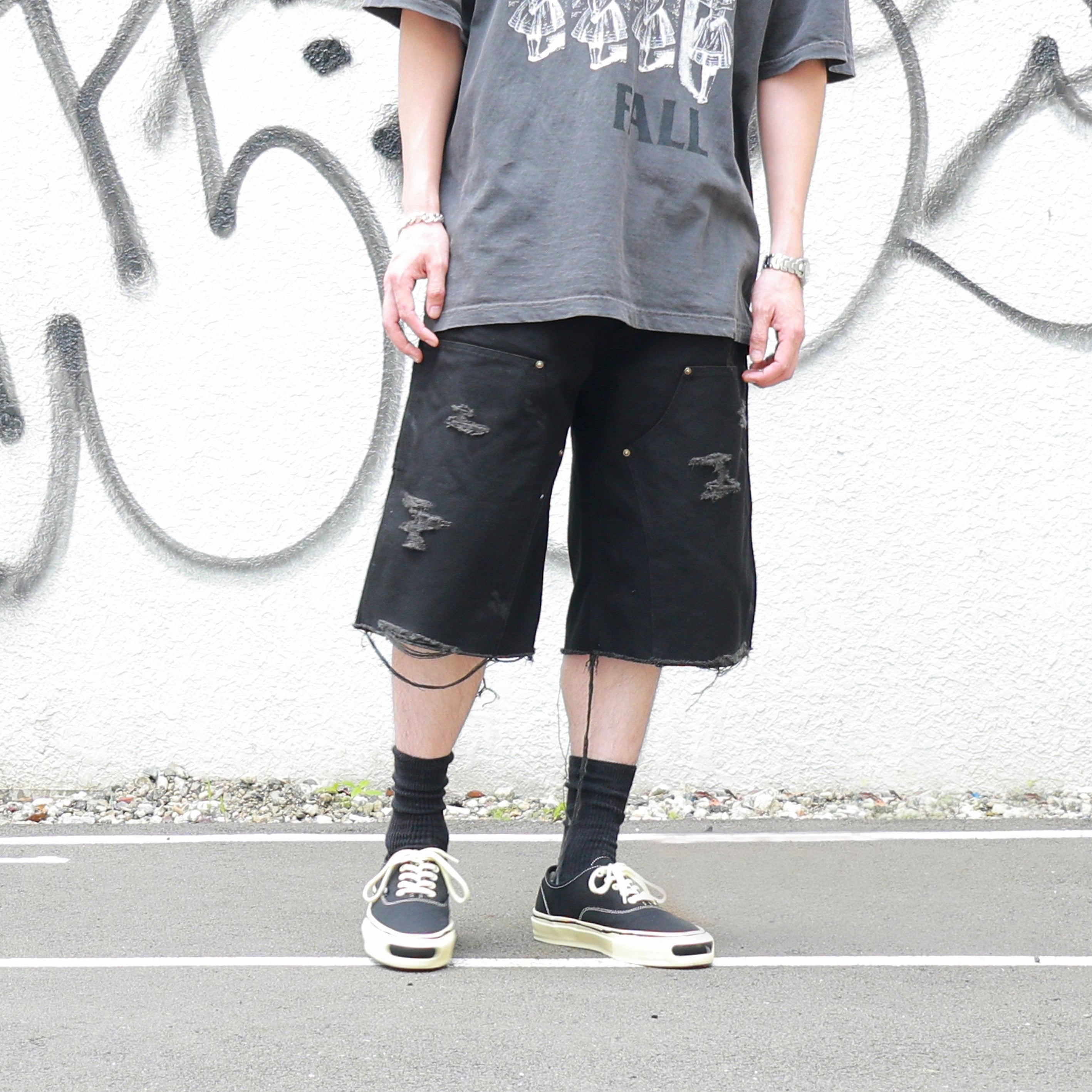 KAMIYA(カミヤ) - BORO Duck Painter Bermuda Shorts (G14PT093
