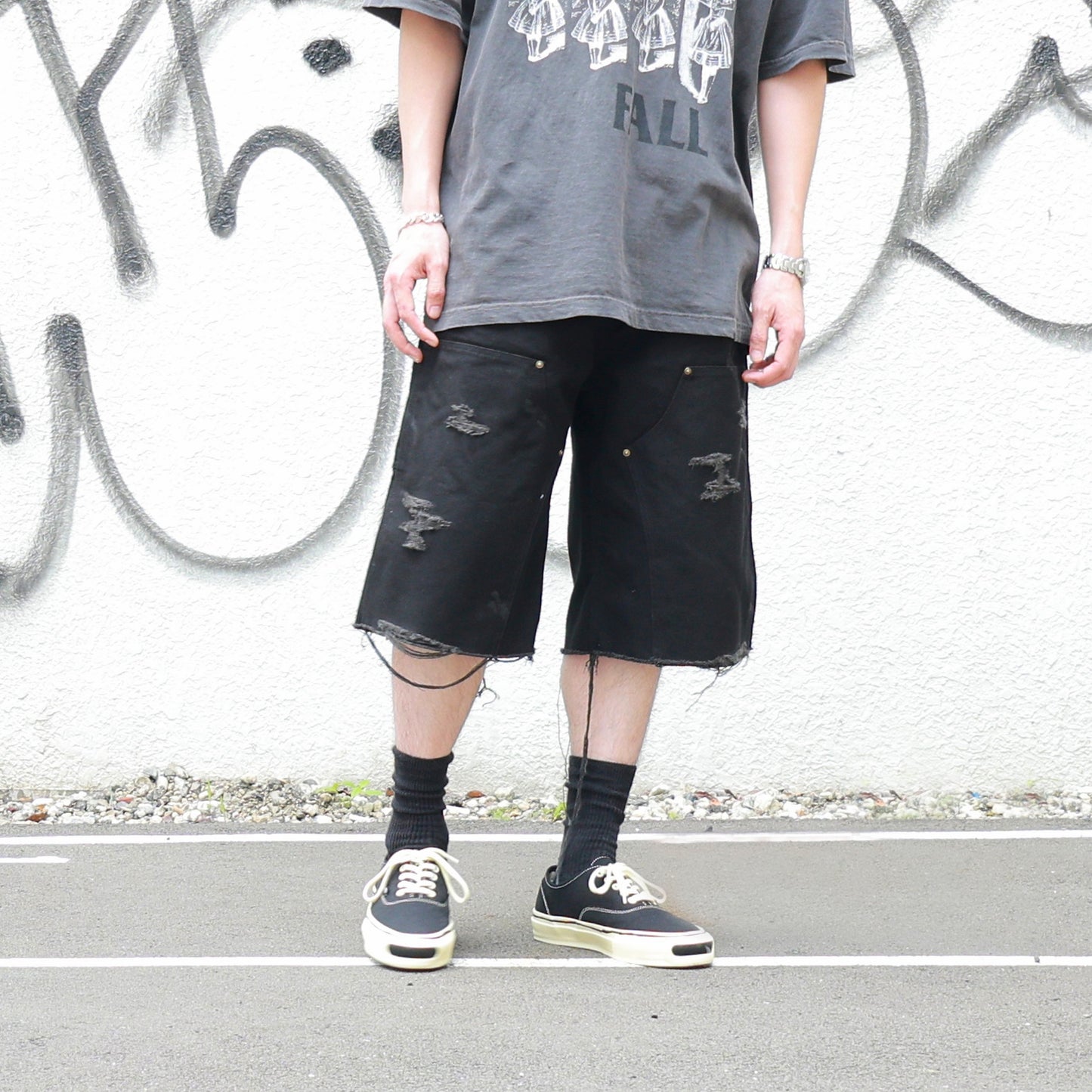 (Herc) Aged Sole Vulcanized Sneaker