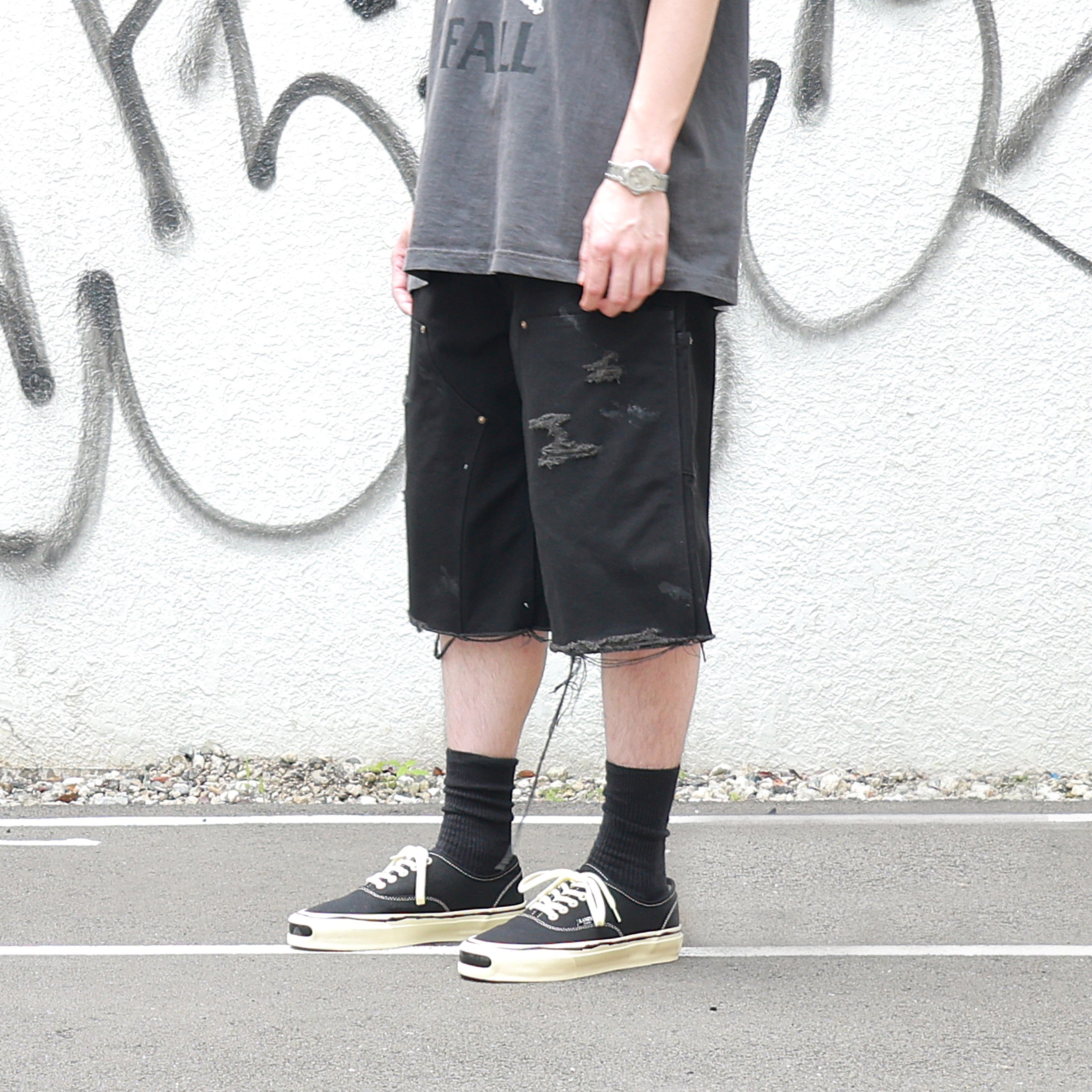KAMIYA(カミヤ) - BORO Duck Painter Bermuda Shorts (G14PT093