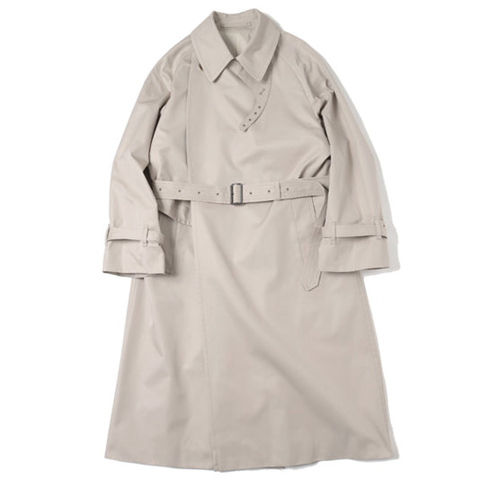 Gabardine Double Belt Trench Coat