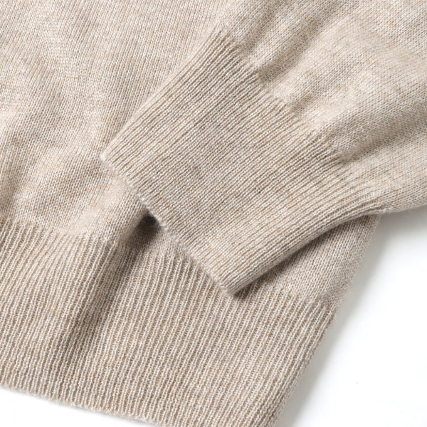 SUPER FINE CASHMERE SILK KNIT SKIPPER POLO