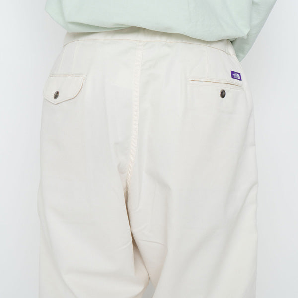 Stretch Twill Wide Tapered Pants