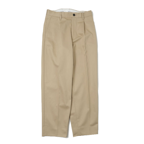 COTTON 1TUCK TROUSERS