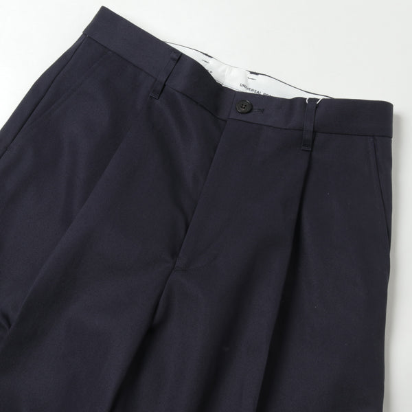 COTTON 1TUCK TROUSERS