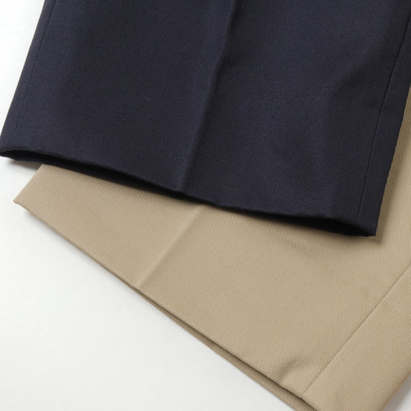 COTTON 1TUCK TROUSERS