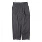 COTTON GABARDINE WIDE TAPERED PANTS