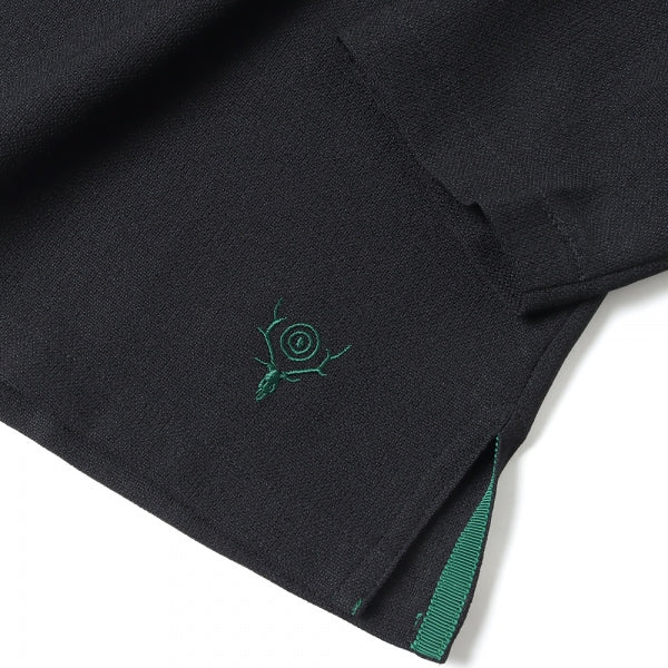 S.S. V Neck Shirt - Poly Oxford