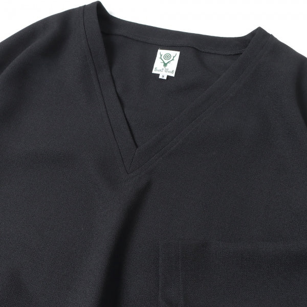 South2 West8 (サウスツー ウエストエイト) S.S. V Neck Shirt - Poly