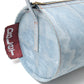 UPCYCLE SLICE DENIM BARREL BAG