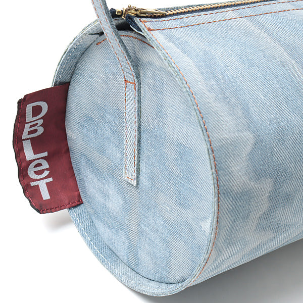 UPCYCLE SLICE DENIM BARREL BAG