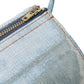 UPCYCLE SLICE DENIM BARREL BAG