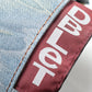 UPCYCLE SLICE DENIM BARREL BAG