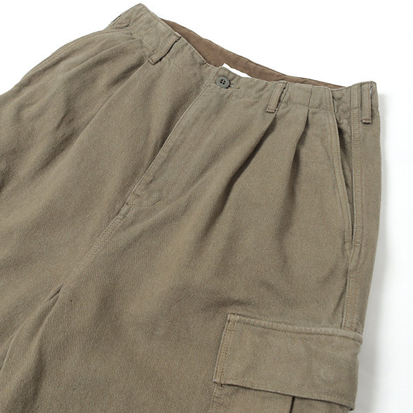 SILK TWILL MILITARY PANTS