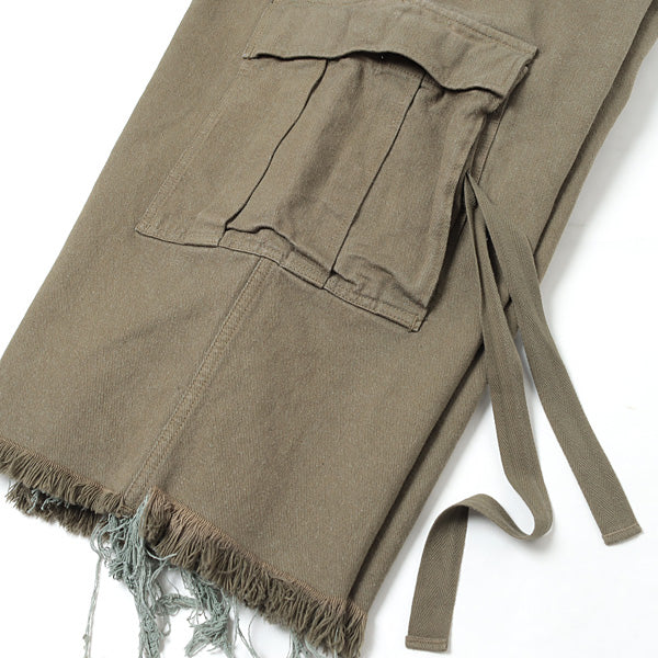 SILK TWILL MILITARY PANTS