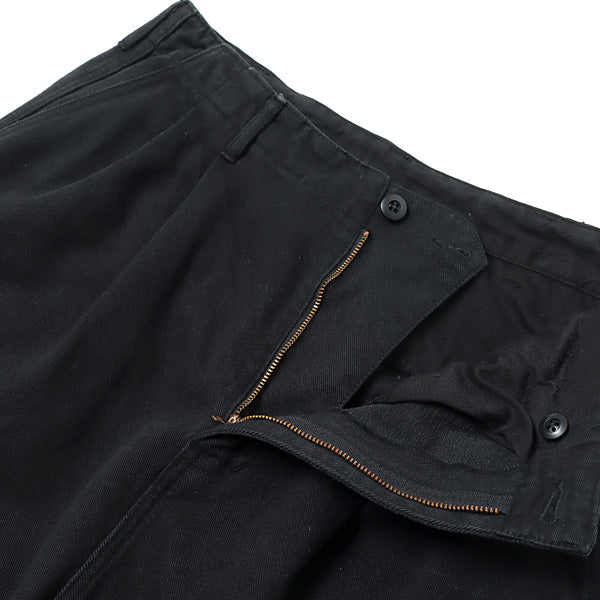 SILK TWILL MILITARY PANTS