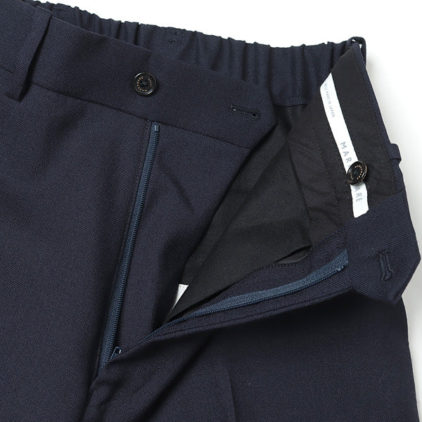 FLAT FRONT TROUSERS ORGANIC WOOL HEAVY TROPICAL