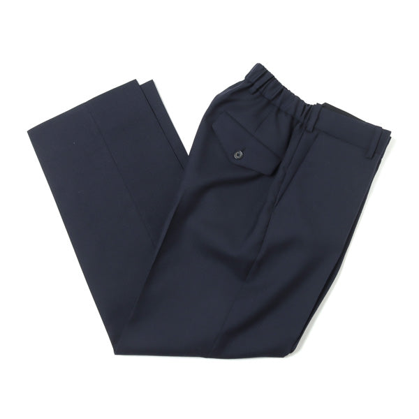 FLAT FRONT TROUSERS ORGANIC WOOL HEAVY TROPICAL