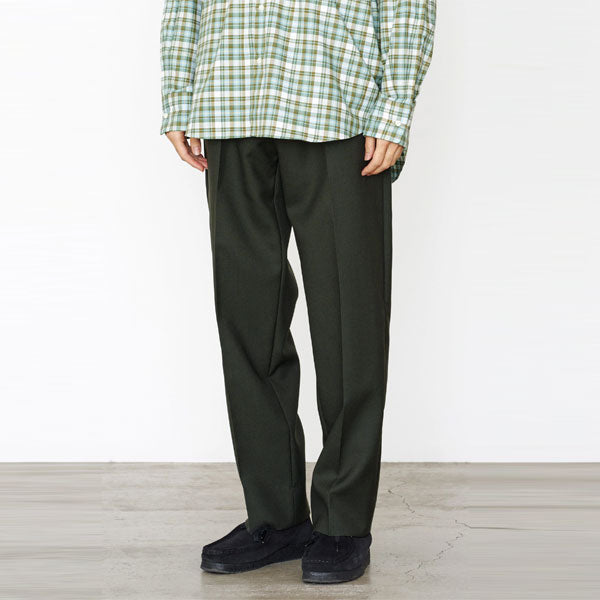 FLAT FRONT TROUSERS ORGANIC WOOL HEAVY TROPICAL