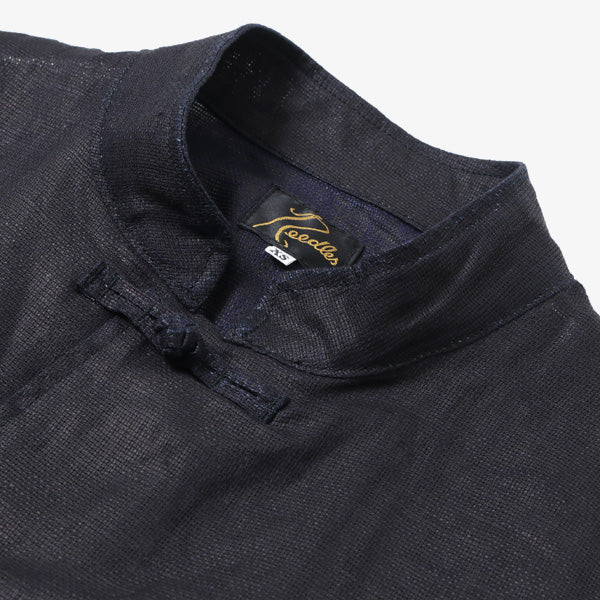 China Shirt - Linen Cloth / Ink Dye