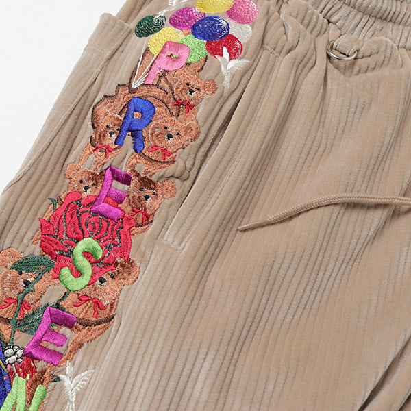 CHAOS EMBROIDERY COMFY PANTS