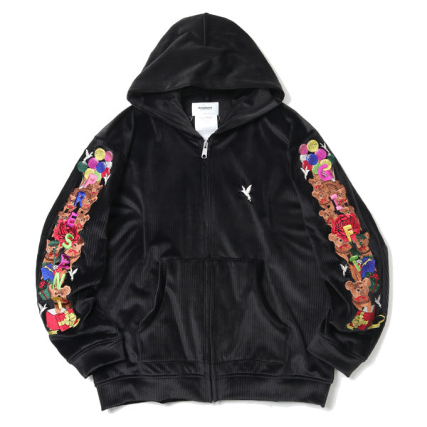 CHAOS EMBROIDERY COMFY HOODIE