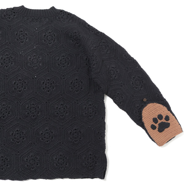 HAND-CROCHET BEAR PULLOVER