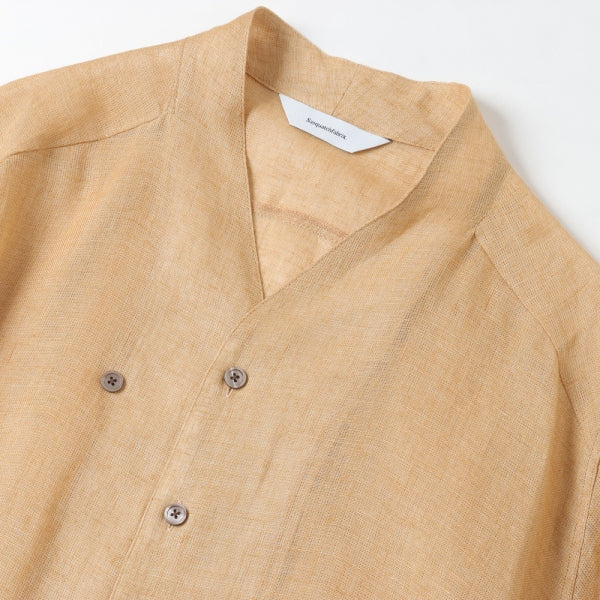 LINEN WA-NECK BIG SHIRT