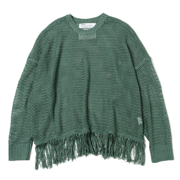 【DAIRIKU】20SS pullover fringe net knit