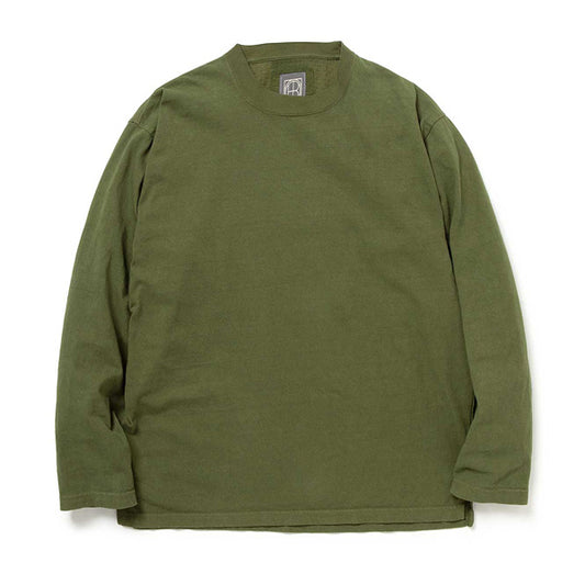 ARTISAN L/S C/N T CT H/W JERSEY MULBERRY LEAF DYED