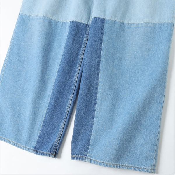 PATCHWORK BIG DENIM PANTS