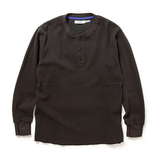 DWELLER HENLEY NECK L/S TEE COTTON THERMAL