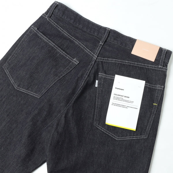 Colorfast Denim Five Pocket Tapered Pants
