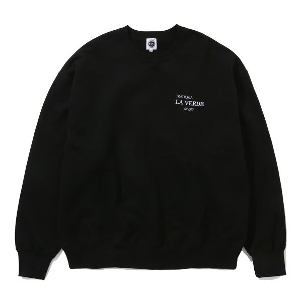 EMBROIDERED LOGO COTTON SWEAT SHIRT LA VERDE