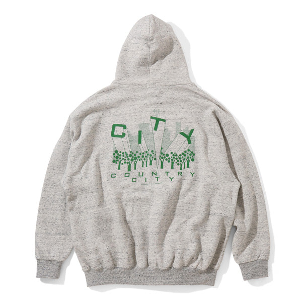 EMBROIDERED LOGO ZIP UP HOODIE