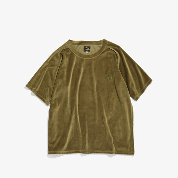 S/S U Neck Tee - C/Pe Velour