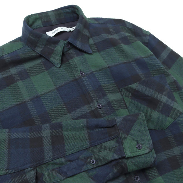 DWELLER B.D. SHIRT RELAXED FIT COTTON TWILL PLAID