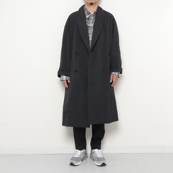 フードフードなしGraphpaper Garment Dyed Shop Coat navy 1