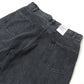 ブラック スビンコットン 13.5oz ワイドテーパードデニム ミディアムブラック