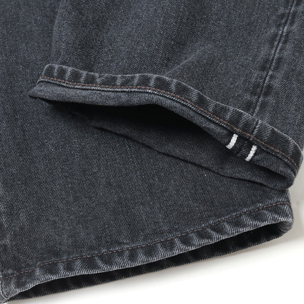 ブラック スビンコットン 13.5oz ワイドテーパードデニム ブラック スビンコットン 13.5oz ワイドテーパードデニム