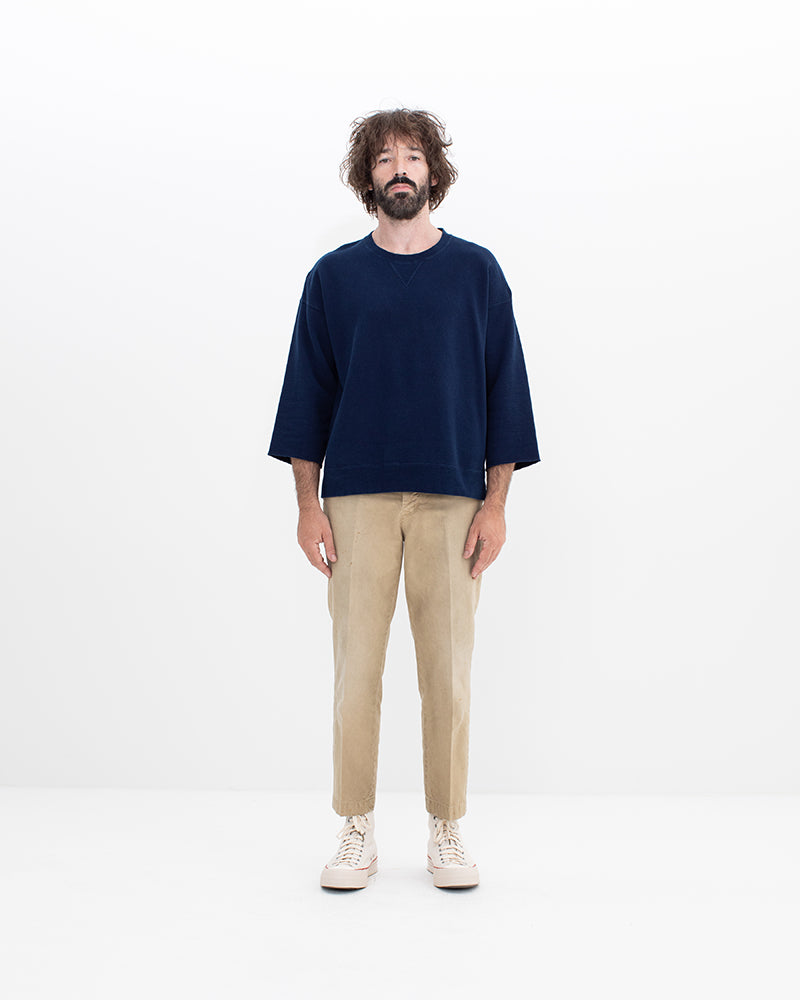 visvim JUMBO SWEAT3/4(UNEVEN DYE)