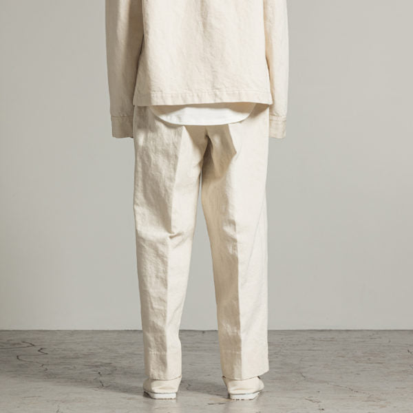 DOUBLE PLEATED TROUSERS HEMP ORGANIC COTTON DRILL