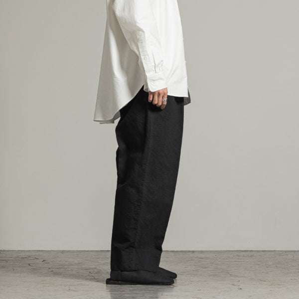 DOUBLE PLEATED TROUSERS HEMP ORGANIC COTTON DRILL