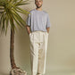 DOUBLE PLEATED TROUSERS HEMP ORGANIC COTTON DRILL