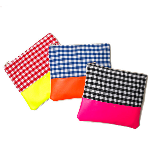 GINGHAM POUCH